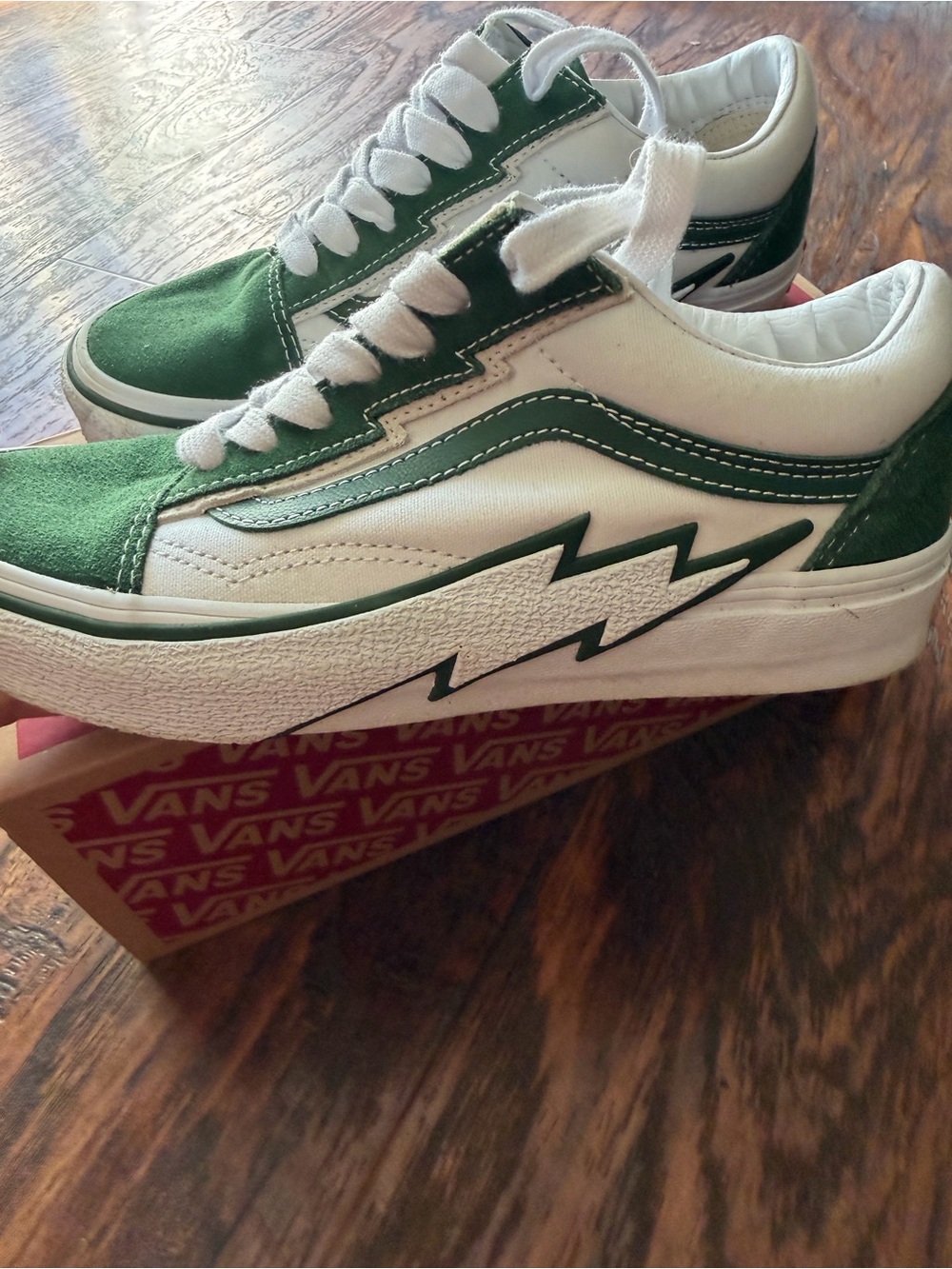 Vans Old Skool Bolt Green White - Picture 2 of 4
